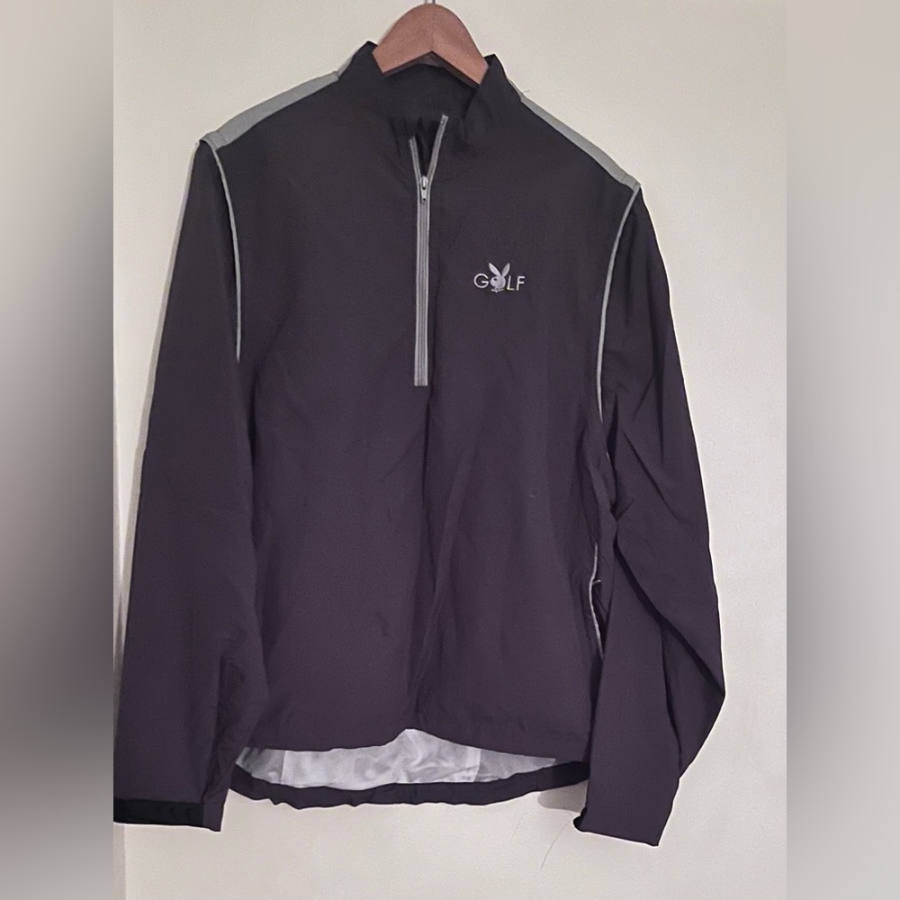 Playboy Golf Jacket Wind Resistant 1/2 Zip Pullover